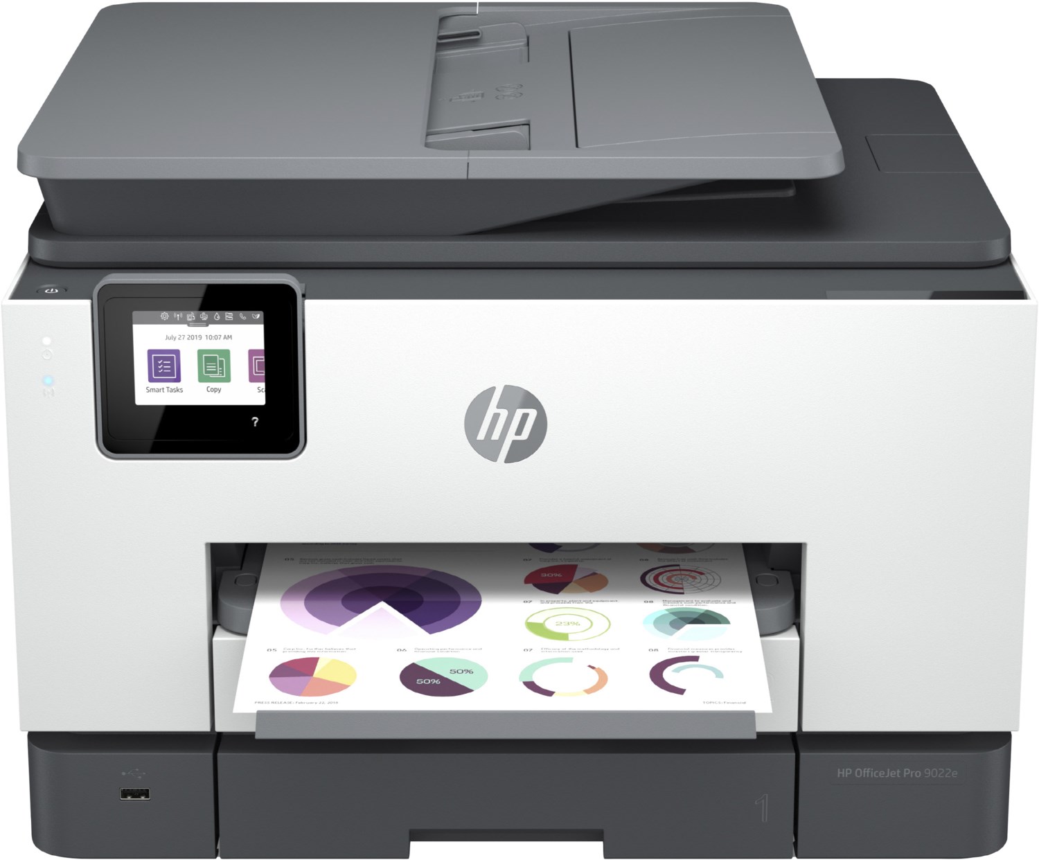 hp officejet pro 9022e all-in-one + tintenstrahl-multifunktionsdrucker a4 instant ink, lan, wlan