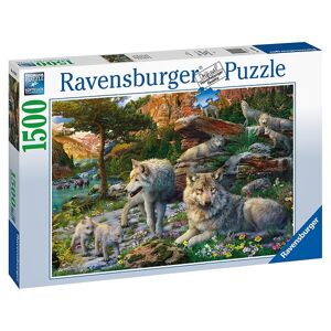 Ravensburger Puzzle 1500 Teile Wolfsrudel Im Frühlingserwachen | Tierpuzzle