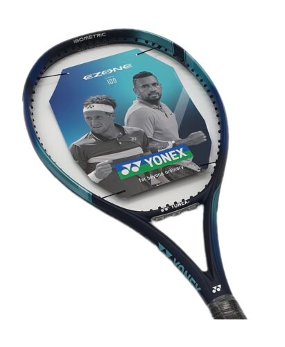 Tennisschläger Yonex New Ezone 100 (300g) - Sky Blue + Besaitung + Serviceleistung