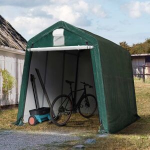 Zeltgarage Carport Garagen 2,4 X 3,6 M Garten Fahrrad Lagerzelt Unterstand Grün