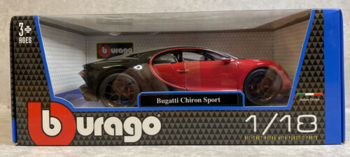 1:18 Bugatti Chiron Sport Von Bburago In Rot Und Schwarz 18-11044 Modellauto