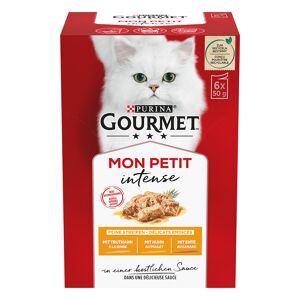(€ 10,41/kg) Gourmet Mon Petit 3 Sorten Mix Mit Pute Huhn Ente In Sauce 96x 50g