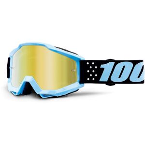 100% Accuri Taichi Goggles Mirror Lens Motocross Enduro Brille Blau/schwarz