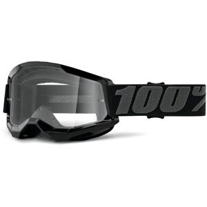 100percent Strata 2 Brille Black - Klares Glas Motocross Mtb Downhill