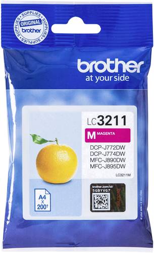 10x Brother Ink Lc-3211m Magenta
