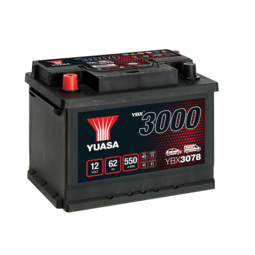 12v 62ah 550a (en) Yuasa Ybx3078 Smf Autobatterie Starterbatterie Wartungsfrei