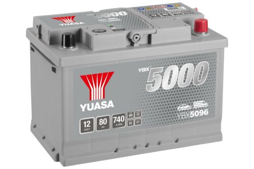12v 80ah 740a (en) Ybx 5000 Yuasa Ybx5096 Silver High Performance Autobatterie