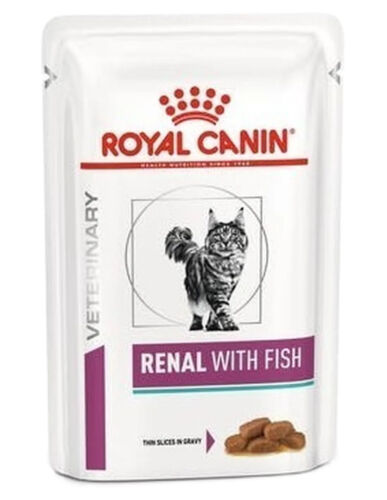 (€ 15,19 /kg) Royal Canin Renal Fisch In Soße Katzenfutter Nierendiät: 96 X 85 G