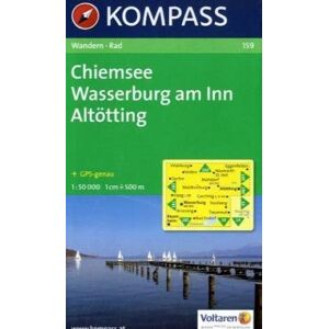 159 Kompass - Gebraucht Chiemsee - Wasserburg Am Inn - Altötting: Wanderkarte Mit Radrouten. Gps-genau. 1:50000 - Preis Vom 09.05.2024 04:53:29 H