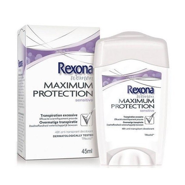 162,22€/l- Rexona Stick Women Max Protection - Sensitive Dry - 6 Pack (6 X 45ml)