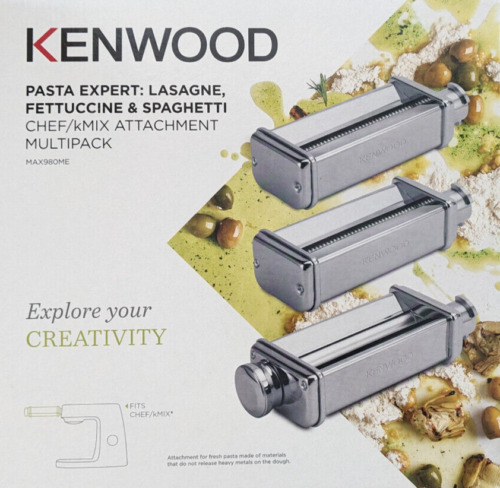 2 Stk. Kenwood Pasta-set 3tlg. Max 980 Me Küchenmaschine Max980me Pasta-set