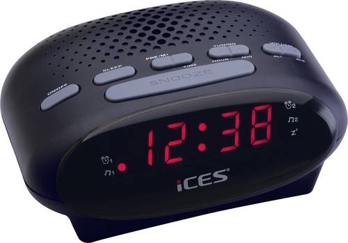 20 Stk. Ices Uhrenradio Ices Icr-210 Black Schwarz Radios Icr-210 Black