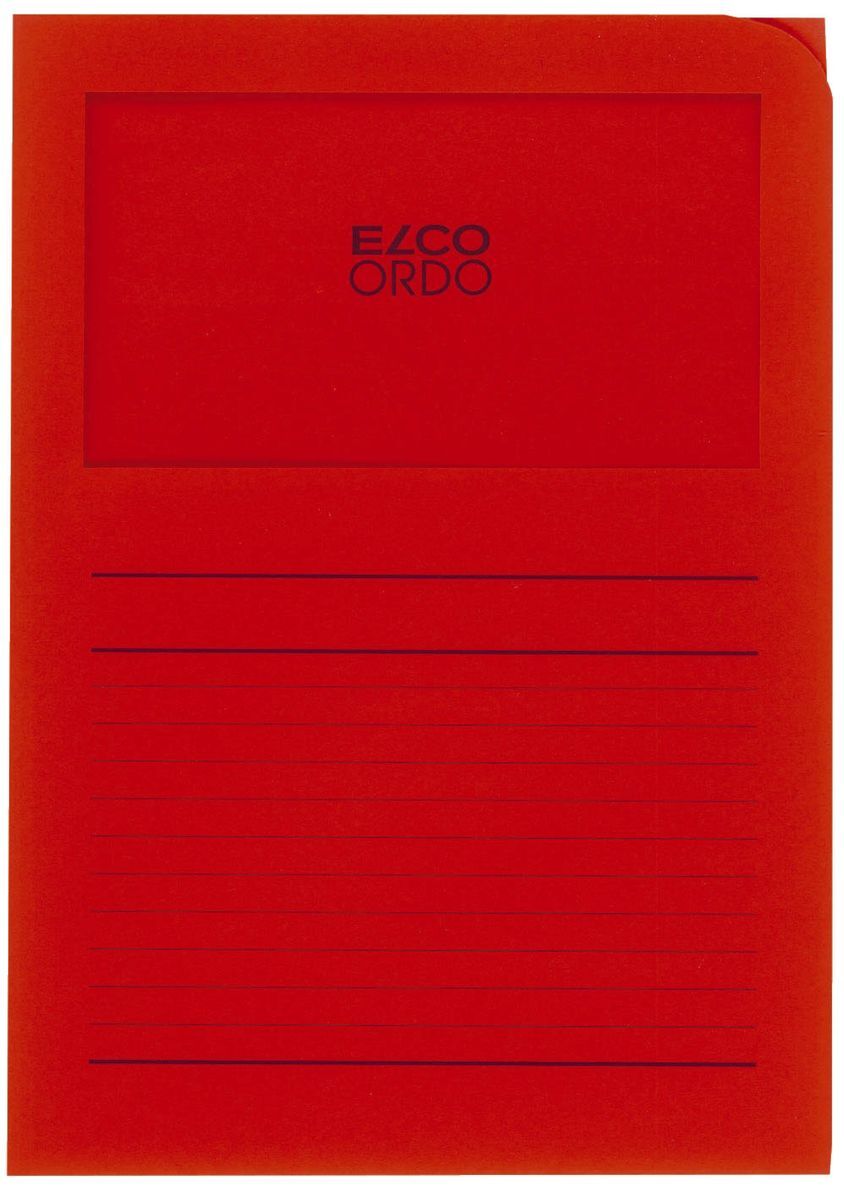 29489.92 Elco Ordo Cassico 220 X 310 Mm Rot Papier Matt ~d~