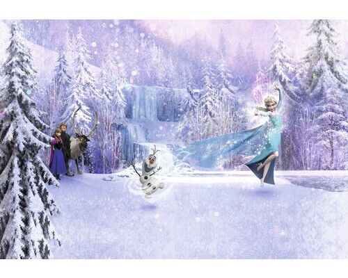 368x254cm Riesiges Wandbild Fototapete Disney Frozen Elsa Anna Christof