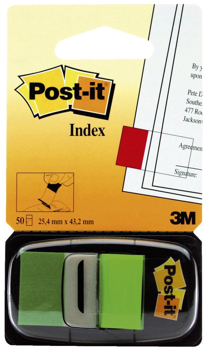 3m Post-it Index I680-3 Index-streifen Mit Spender ~d~
