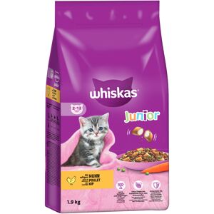 (€4,29/kg) Whiskas Junior Huhn Whiskas 2-12 Kätzchenfutter: 6 X 1,9 Kg (11,4 Kg)