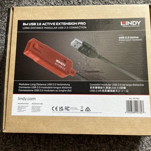 42780 Lindy Usb 2.0 Active Extension Cable Pro Usb-verlängerungskabel (m) ~d~
