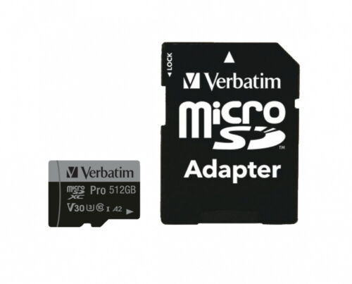 47046 Verbatim Pro U3 Flash-speicherkarte (microsdxc-an-sd-adapter Inbegriff ~d~