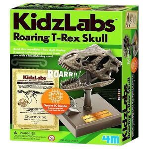 4m Schädel - Kidzlabs - Roaring T-rex Schädel - 4m - One Size - Kreatives Spielset