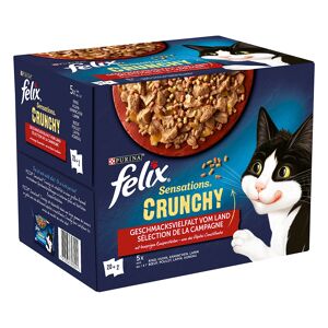 (€ 5,61/kg) Felix Sensations Crunchy - Geschmacksvielfalt V. Land Gelee 120x 85g