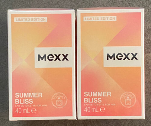 623,75€/ Liter - Mexx Summer Bliss 2x 40ml Eau De Toilette Für Damen, Neu