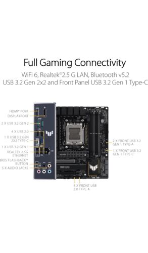 90mb1bg0-m0eay0 Asus Tuf Gaming B650m-plus Motherboard Micro Atx Socket Am5 ~d~