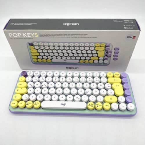 920-010720 Logitech Pop Keys Tastatur Kabellos Bluetooth Le, 5.1 ~d~