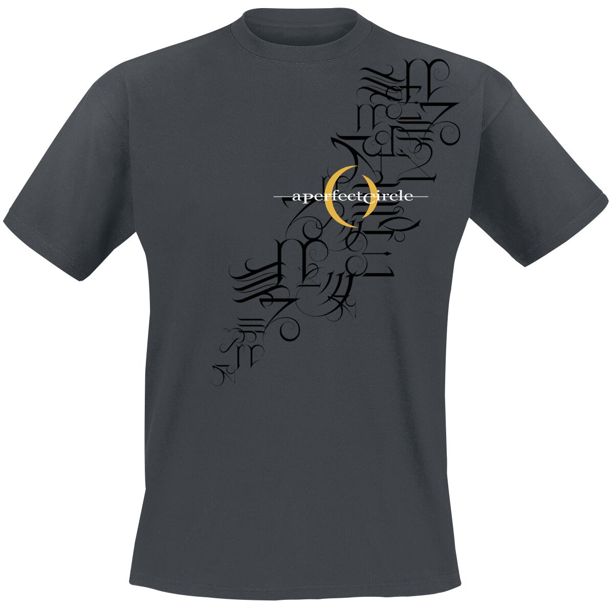 a perfect circle t-shirt - hieroglyphics - s bis xxl - fÃ¼r mÃ¤nner - grÃ¶ÃŸe s - - lizenziertes merchandise! charcoal