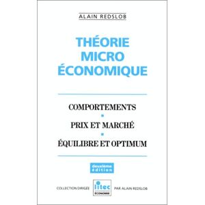 A. Redslob - Gebraucht Theorie Micro Economique 2e Ed. (economie) - Preis Vom 28.04.2024 04:54:08 H