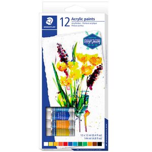 Acrylfarbe - 12 St. - Staedtler - One Size - Farbe