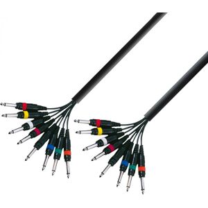 Adam Hall Cables K3 L8 Pp 0300 Multicore Kabel 8 X 6,3 Mm Klinke Mono Auf