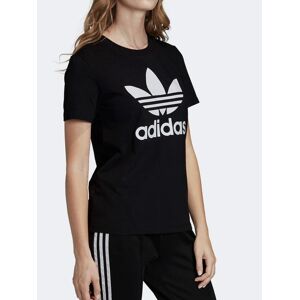 Adidas Fm3311 Trefoil Tee Damen T-shirt Mit Rundhalsausschnitt Kurzarm T-shirt Damen Schwarz Größe 42