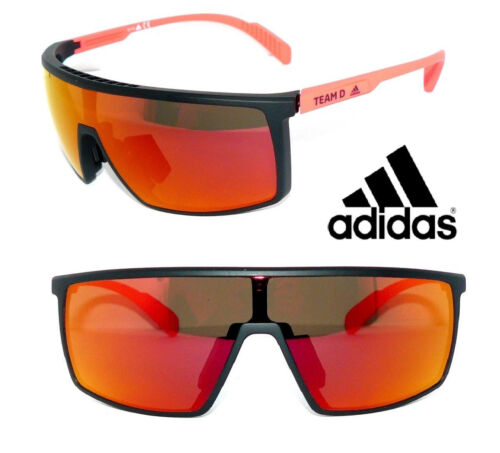 Adidas Sport Sonnenbrille Sp0054 02u Matt Schwarz Bordeaux Herren