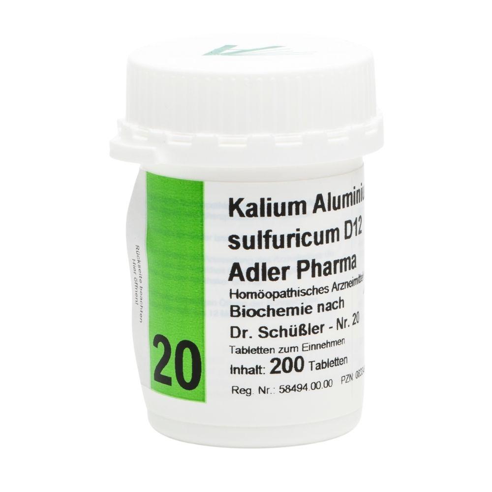 adler pharma produktion und vertrieb gmbh kalium - aluminium sulfuricum d12 adler pharma nr.20, tablette