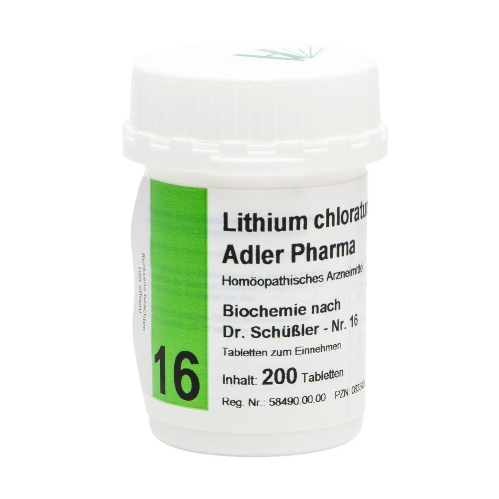 adler pharma produktion und vertrieb gmbh lithium chloratum d12 adler pharma nr.16, tablette