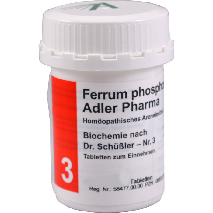 adler pharma produktion und vertrieb gmbh ferrum phosphoricum d12 adler pharma biochemie nach dr. schÃ¼ÃŸler nr.3, tablette