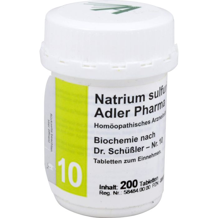 adler pharma produktion und vertrieb gmbh natrium sulfuricum d6 adler pharma biochemie nach dr. schÃ¼ÃŸler nr.10 , tablette