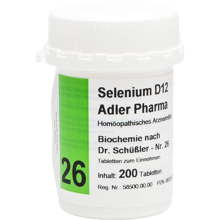 adler pharma produktion und vertrieb gmbh selenium d12 adler pharma biochemie nr.26, tablette