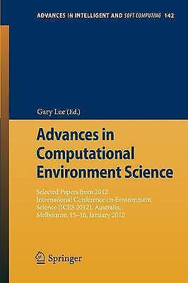 Advances In Computational Environment Science Selected Papers From 2012 Int 1704