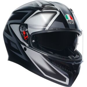 Agv K3 Integralhelm Compound Matt-schwarz/grau Motorrad Helm Integral Sun Visor