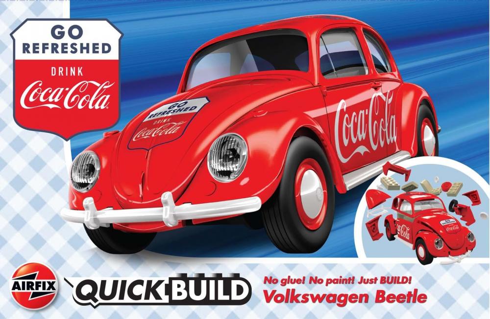 Airfix Set - Quickbuild - Coca-cola Vw Beetle J6048 - 36 Teile - Airfix - One Size - Klötze