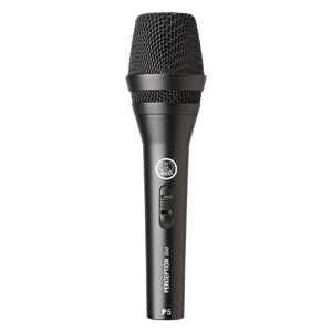 Akg P5s Professionelles Dynamisches Gesangsmikrofon Mit Schalter, Reißverschlusstasche Und Mikroclip