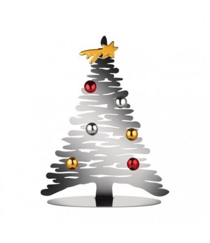 Alessi -bark For Christmas Decorazione In Acciaio Con Magneti In Porcellana