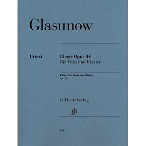 Alexander Glasunow - Élégie Opus 44 Für Viola Und Klavier