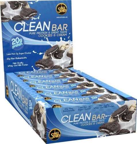 all stars clean bar - 18x60g - cookies cream