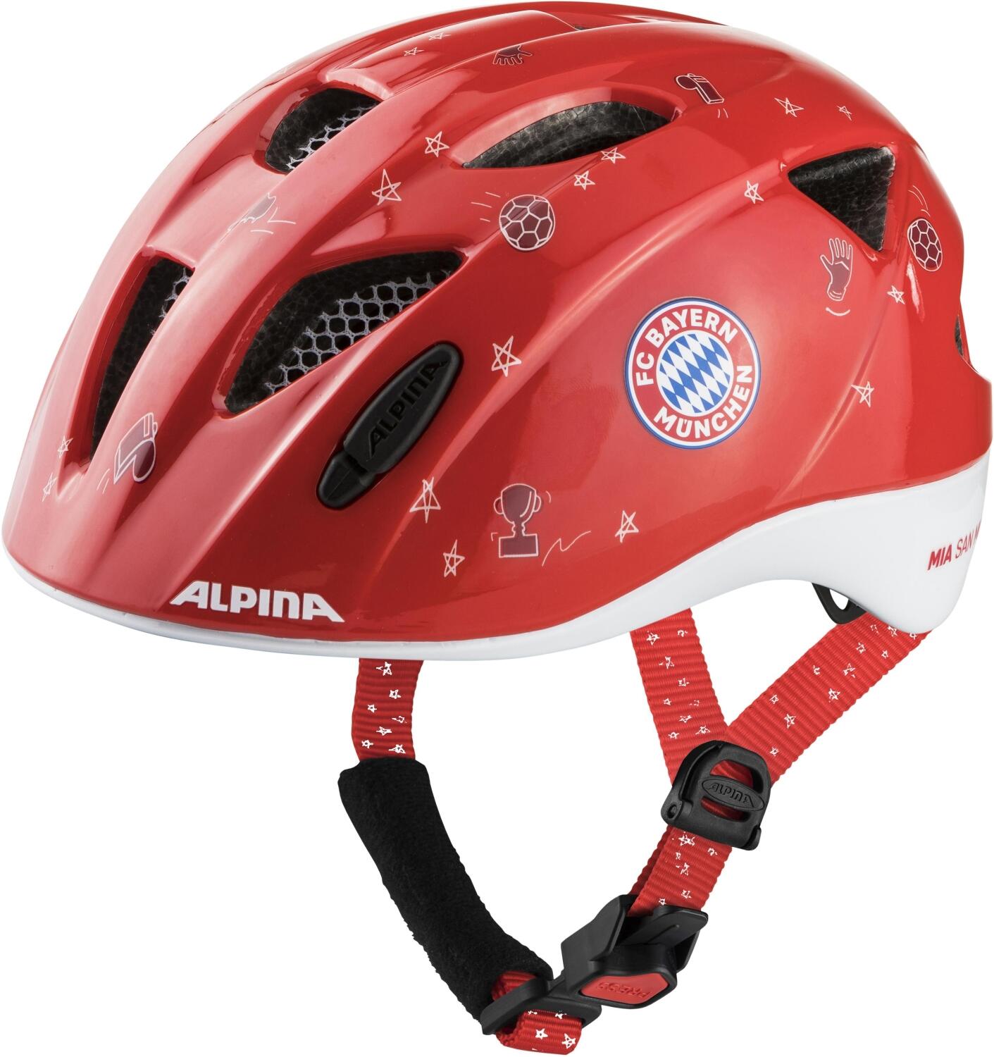 Alpina Kinder Fahrradhelm Ximo Fc Bayern München Edition Rot Größe: 49-54cm A9775