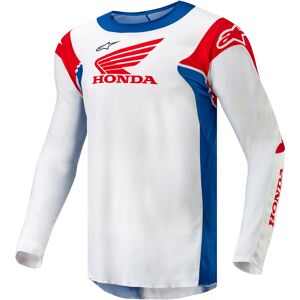 Alpinestars Honda Racer Iconic Motocross Jersey - Weiss Rot Blau - Xl - Unisex