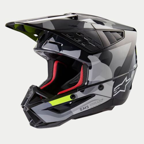 Alpinestars Motocross Helm Sm5 Rover Gy/y | Enduro
