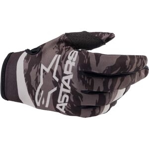 Alpinestars Radar Jugend Motocross Handschuhe - Schwarz Grau - M - Unisex