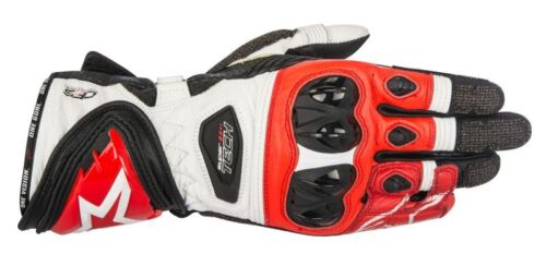 Alpinestars Supertech Handschuhe Schwarz Weiß Rot Gr. M
